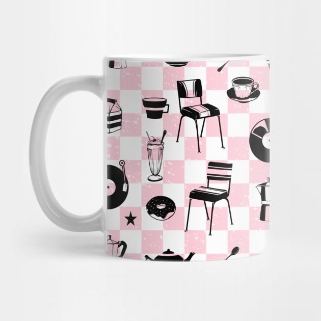 Checkered Diner Pattern by mailboxdisco